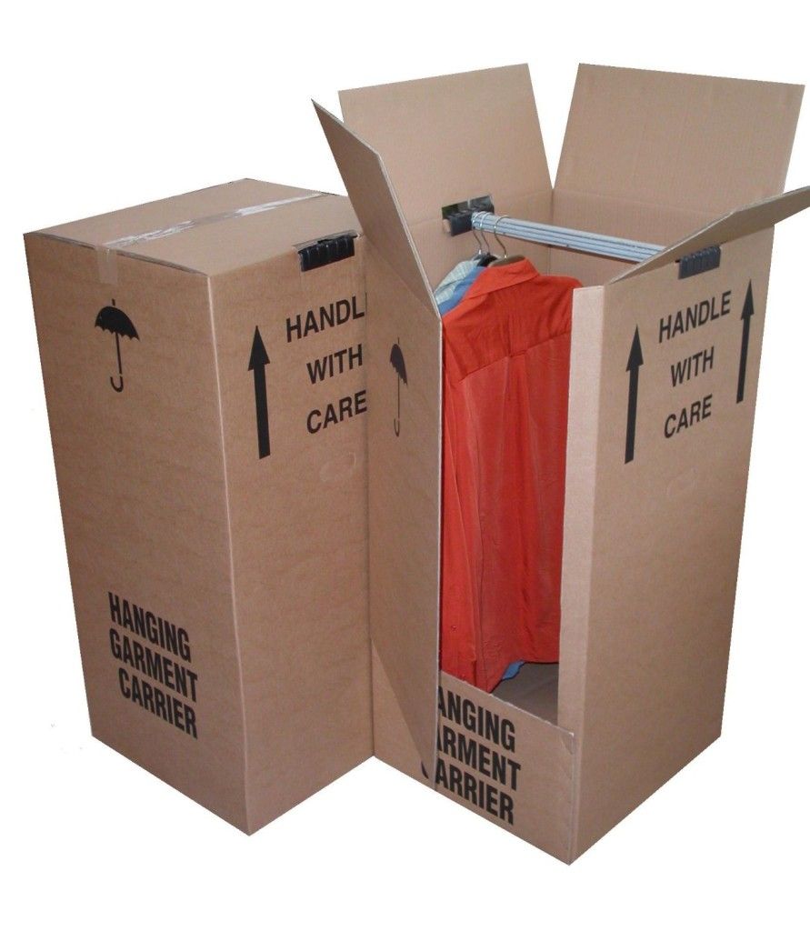 Flat Pack Boxes - Wardrobe moving boxes